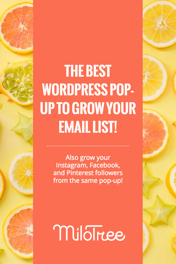 The Best WordPress Pop-Up to Grow Your Email List | MiloTree.com