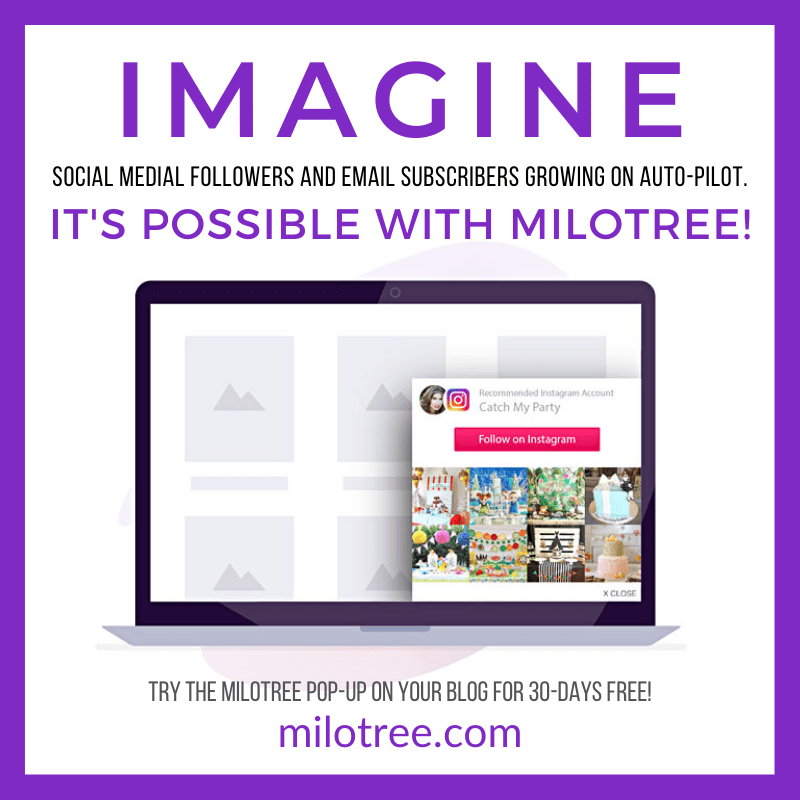 MiloTree Pop-ups to Grow Social Media Followers