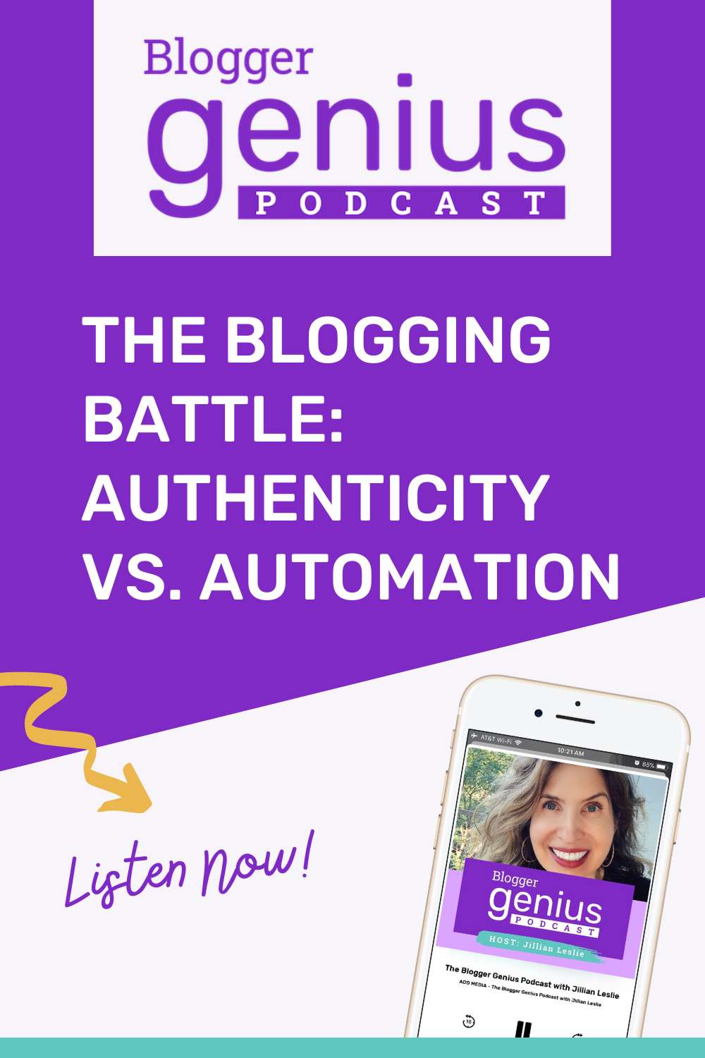 The Blogging Battle: Authenticity vs. Automation | The Blogger Genius Podcast with Jillian Leslie